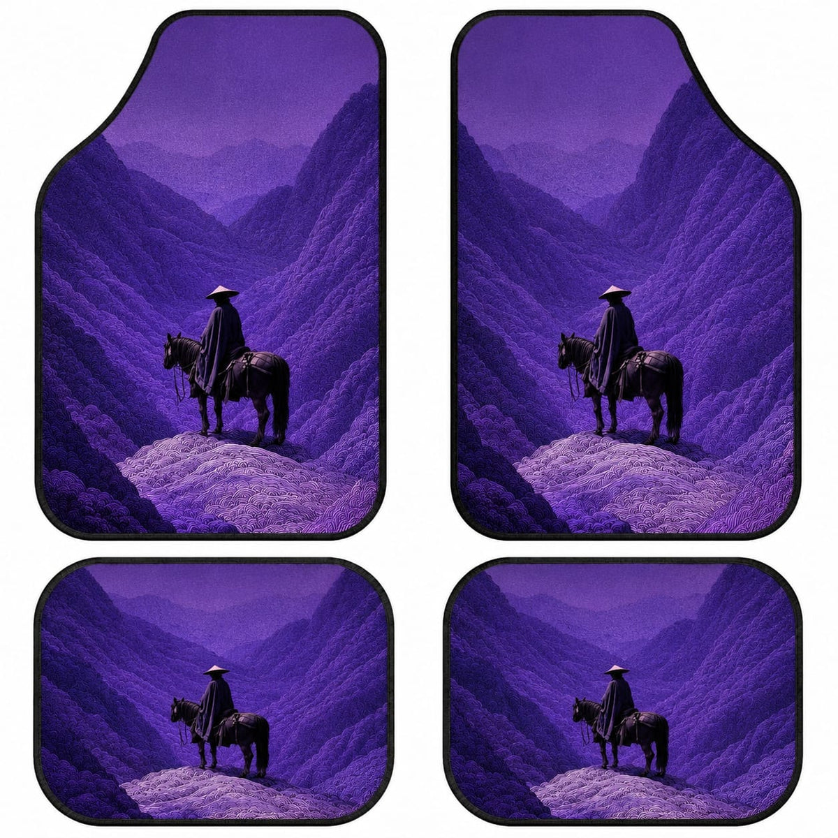 Purple Samurai Rider Custom Car Mats